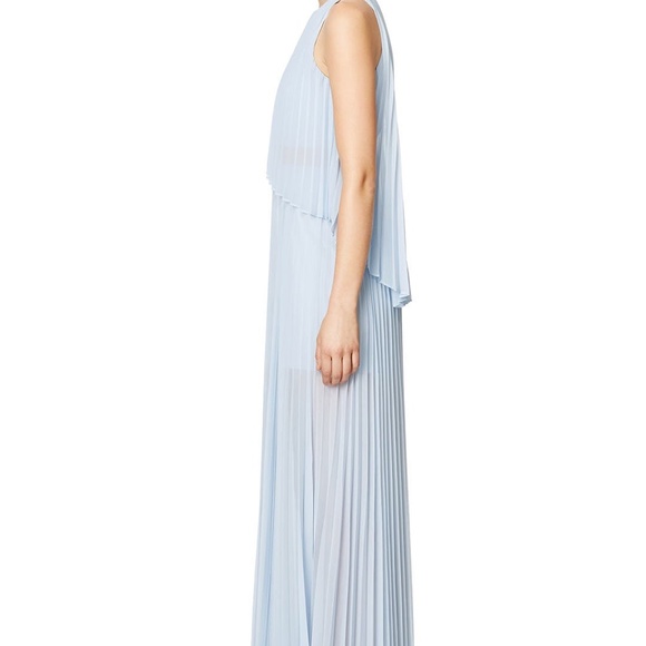 BCBGMAXAZRIA SHAINA SLEEVELESS PLEATED GOWN - Picture 3 of 7
